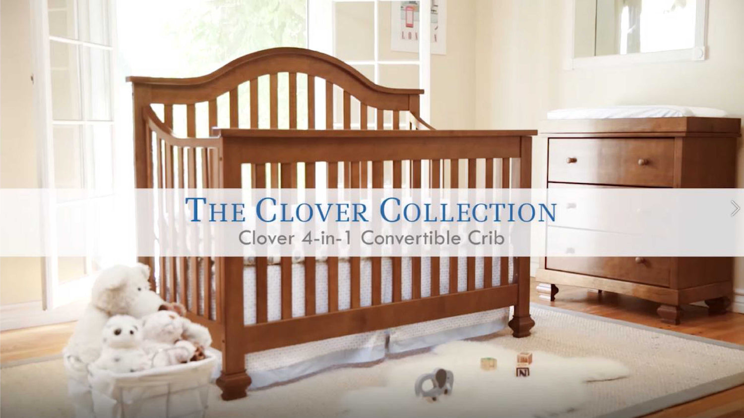 Image of Product Feature: Clover 4-in-1 Convertible Crib