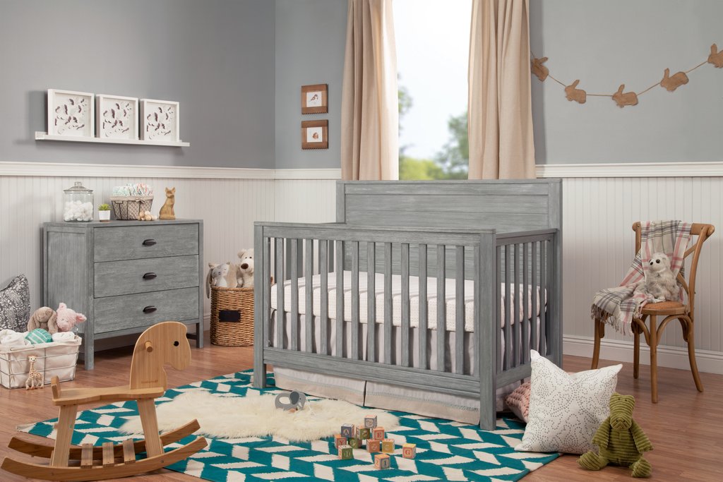 davinci fairway dresser cottage grey DaVinci Fairway Pine Wood 3-Drawers Baby Dresser in Cottage Gray
