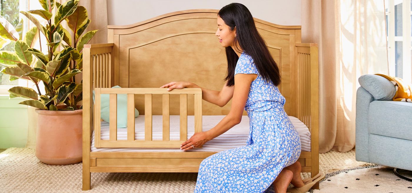 Image of women and Charlie 4-in-1 Convertible Crib