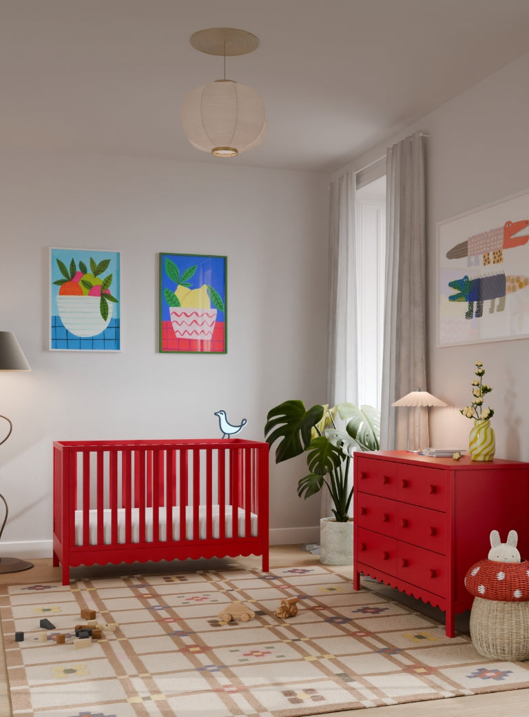 Image of Sammy Scallop 4-in-1 Convertible Crib