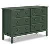 M5966FRGR,DaVinci,Jayden 6-Drawer Double Wide Dresser in Forest Green