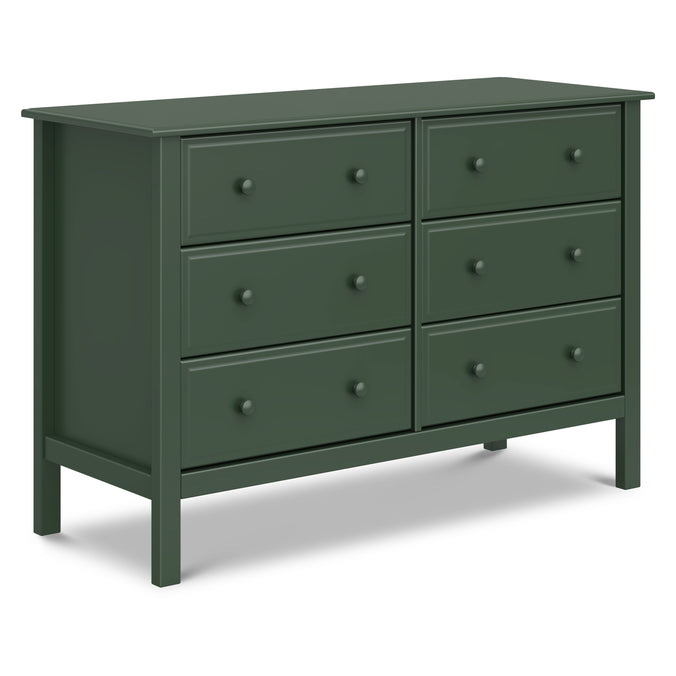 M5966FRGR,DaVinci,Jayden 6-Drawer Double Wide Dresser in Forest Green