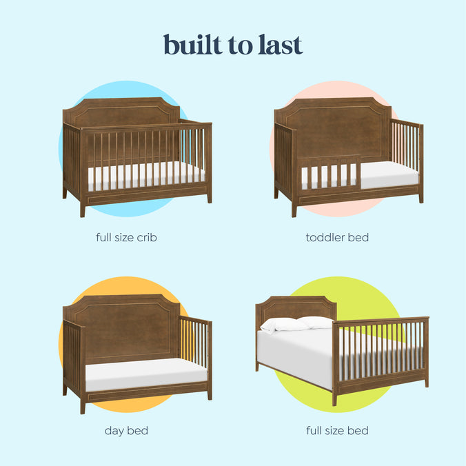 M11441L,DaVinci,Chloe Regency 4-in-1 Convertible Crib in Walnut