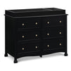 M5529E,DaVinci,Kalani 6-Drawer Double Wide Dresser in Ebony