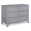 M5529G,DaVinci,Kalani 6-Drawer Double Wide Dresser in Grey Finish