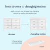 M12826W,DaVinci,Charlie 6-Drawer Double Dresser in White
