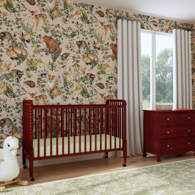 M7391C,DaVinci,Jenny Lind Stationary Crib In Rich Cherry Finish