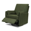 F24687PFGL,Carter's,Ethan Swivel Recliner in Performance Forest Green Linen