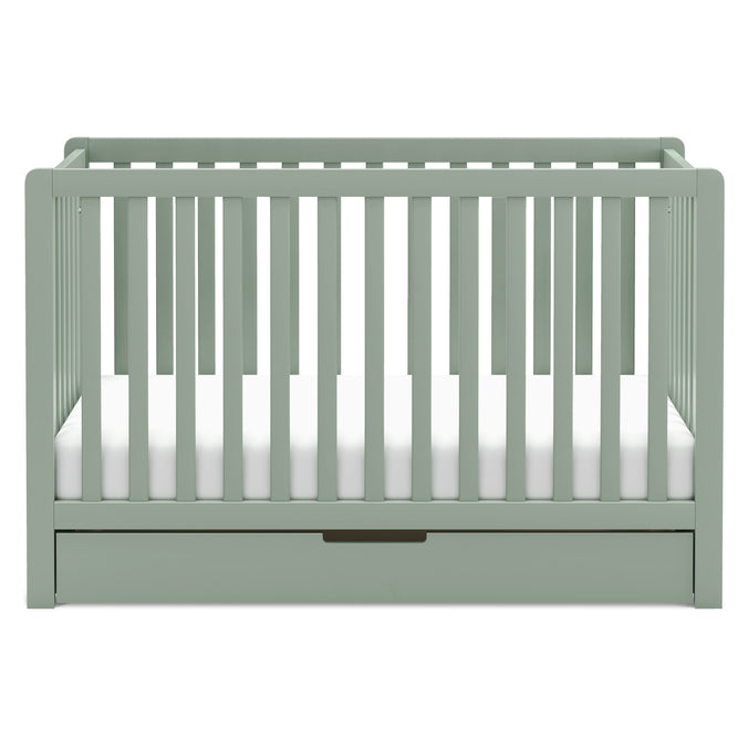 F11951LS,Carter's,Colby 4-in-1 Convertible Crib w/ Trundle Drawer in Light Sage