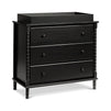 M7323E,DaVinci,Jenny Lind Spindle 3-Drawer Dresser in Ebony Black