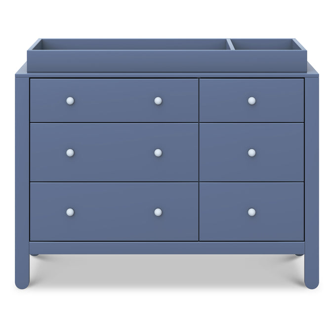 F30326CVBPB,Carter's,Marisol 6-Drawer Dresser in Cove Blue/Powder Blue