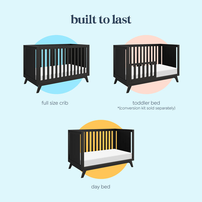 M22501E,DaVinci,Otto 3-in-1 Convertible Crib in Ebony