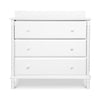 M7323W,DaVinci,Jenny Lind Spindle 3-Drawer Dresser in White