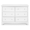 M5529W,DaVinci,Kalani 6-Drawer Double Wide Dresser in White Finish