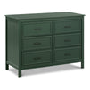 M12826FRGR,DaVinci,Charlie 6-Drawer Double Dresser in Forest Green