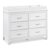 M12826W,DaVinci,Charlie 6-Drawer Double Dresser in White
