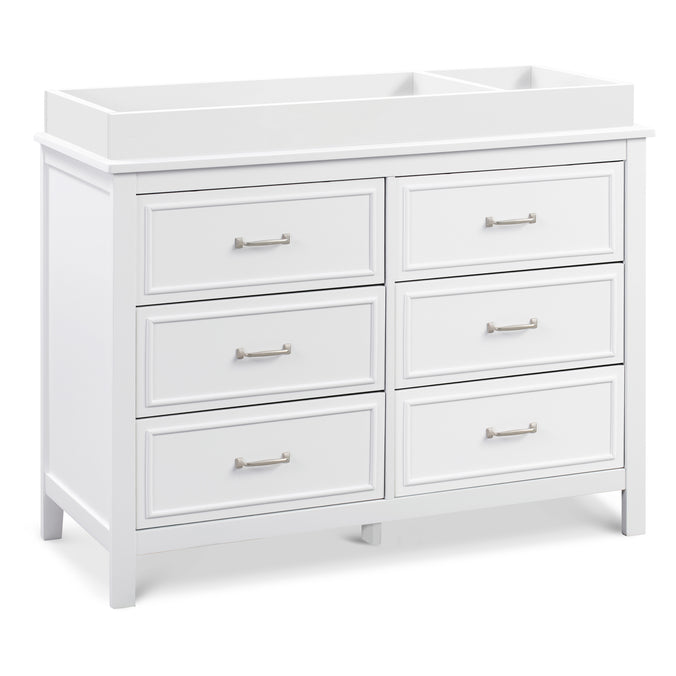 M12826W,DaVinci,Charlie 6-Drawer Double Dresser in White