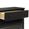 M7323E,DaVinci,Jenny Lind Spindle 3-Drawer Dresser in Ebony Black