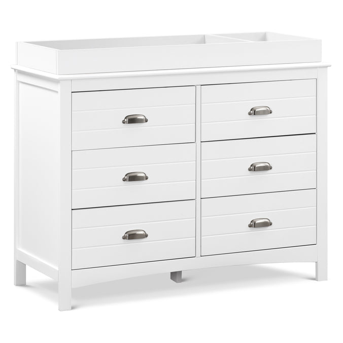 F16906W,Carter's,Nolan 6-Drawer Double Dresser in White