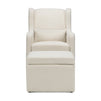 F18787WB,Carter's,Adrian Swivel Glider with Storage Ottoman in Ivory Boucle