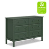 M5966FRGR,DaVinci,Jayden 6-Drawer Double Wide Dresser in Forest Green