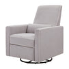 M10887GCM,DaVinci,Piper Recliner in Grey Finish w/Cream Piping