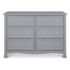 M5529G,DaVinci,Kalani 6-Drawer Double Wide Dresser in Grey Finish