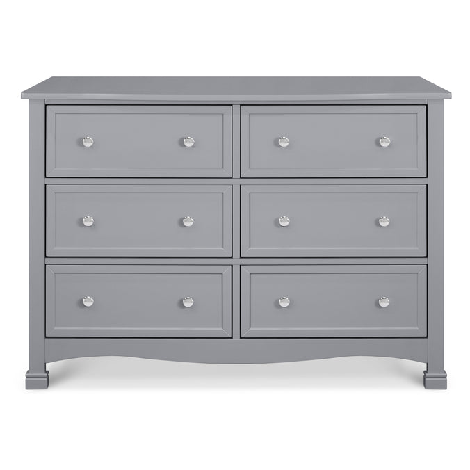 M5529G,DaVinci,Kalani 6-Drawer Double Wide Dresser in Grey Finish