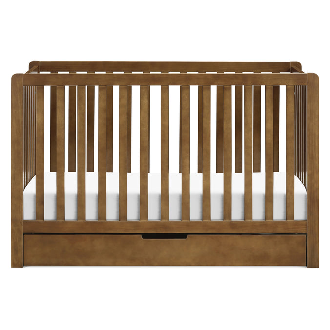 F11951L,Carter's,Colby 4-in-1 Convertible Crib w/ Trundle Drawer in Walnut
