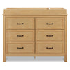 M12826HY,DaVinci,Charlie 6-Drawer Double Dresser in Honey