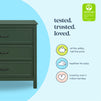 M12823FRGR,DaVinci,Charlie 3-Drawer Dresser in Forest Green