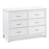 M12826W,DaVinci,Charlie 6-Drawer Double Dresser in White
