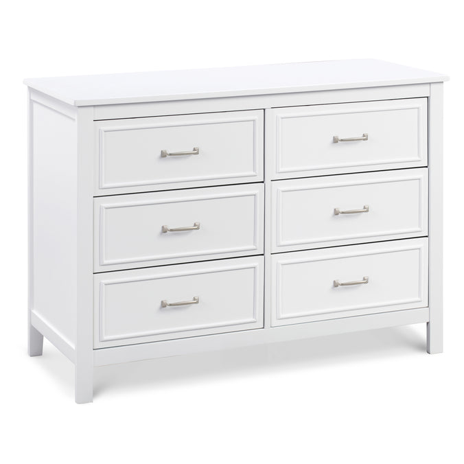 M12826W,DaVinci,Charlie 6-Drawer Double Dresser in White