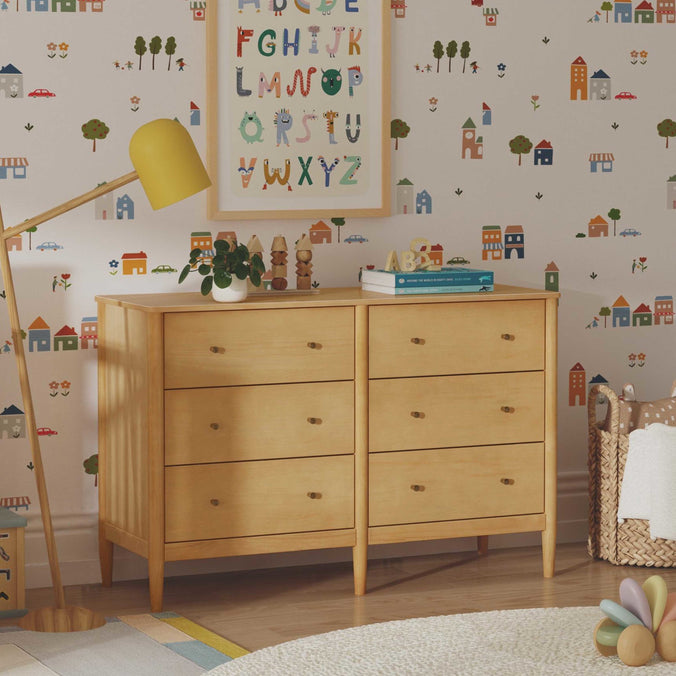 M27326HY,DaVinci,Frem 6-Drawer Dresser in Honey