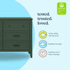 M24726FRGR,DaVinci,Beau 6-Drawer Dresser in Forest Green