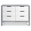 F11926GW,Carter's,Colby 6-Drawer Double Dresser in Grey and White