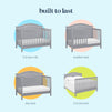M12801G,DaVinci,Charlie 4-in-1 Convertible Crib in Grey