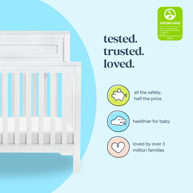 M4301W,DaVinci,Autumn 4-in-1 Convertible Crib in White Finish