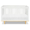 W4901WN,DaVinci,Marley 3-In-1 Convertible Crib in White Finish and Natural Legs