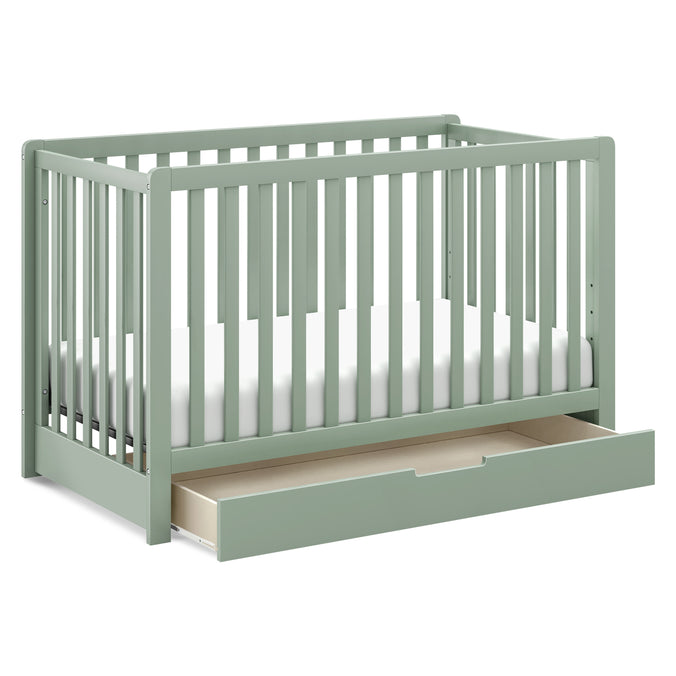 F11951LS,Carter's,Colby 4-in-1 Convertible Crib w/ Trundle Drawer in Light Sage