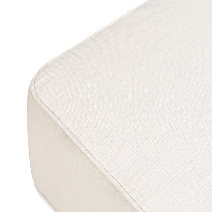 M13985PCM,DaVinci,Davinci Universal Gliding Ottoman in Performance Cream Linen
