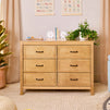 M12826HY,DaVinci,Charlie 6-Drawer Double Dresser in Honey