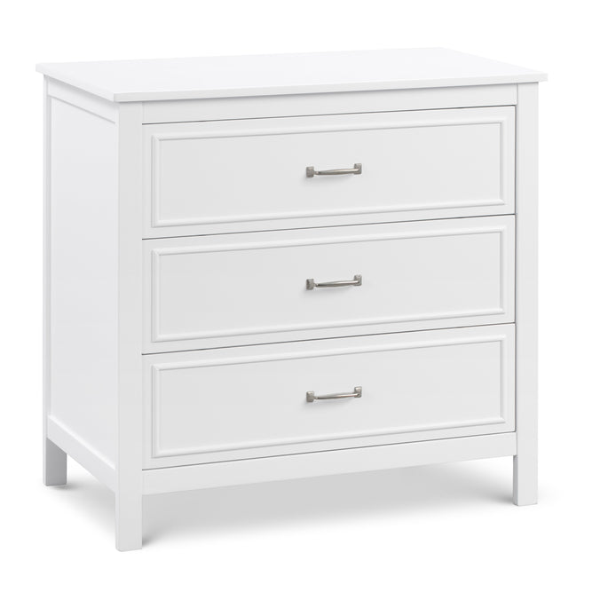 M12823W,DaVinci,Charlie 3-Drawer Dresser in White