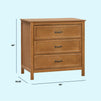 M12823CT,DaVinci,Charlie 3-Drawer Dresser in Chestnut