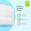 M12801W,DaVinci,Charlie 4-in-1 Convertible Crib in White