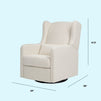 F19587WB,Carter's,Arlo Recliner and Swivel Glider in Ivory Boucle