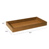 M0219CT,The MDB Family,Universal Removable Changing Tray in Chestnut Finish