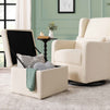 F18787WB,Carter's,Adrian Swivel Glider with Storage Ottoman in Ivory Boucle
