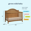 F16901CT,Carter's,Nolan 4-in-1 Convertible Crib in Chestnut
