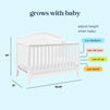 M20101W,DaVinci,Emmett 4-in-1 Convertible Crib in White